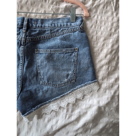 Jean Shorts with lace Free People (27) - Picture 3 of 6